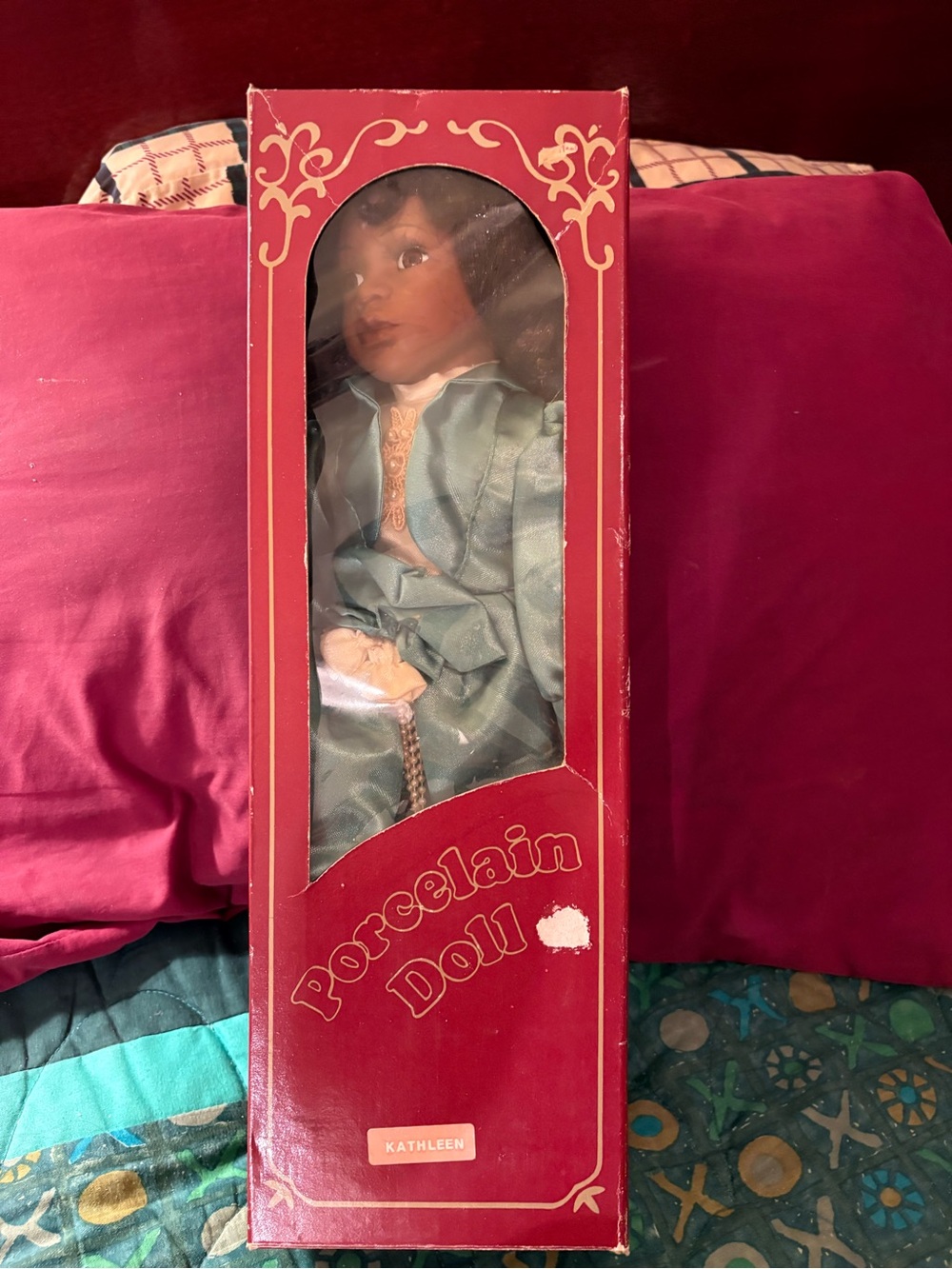 Porcelain Doll Kathleen in Light Blue Gown #06-1005